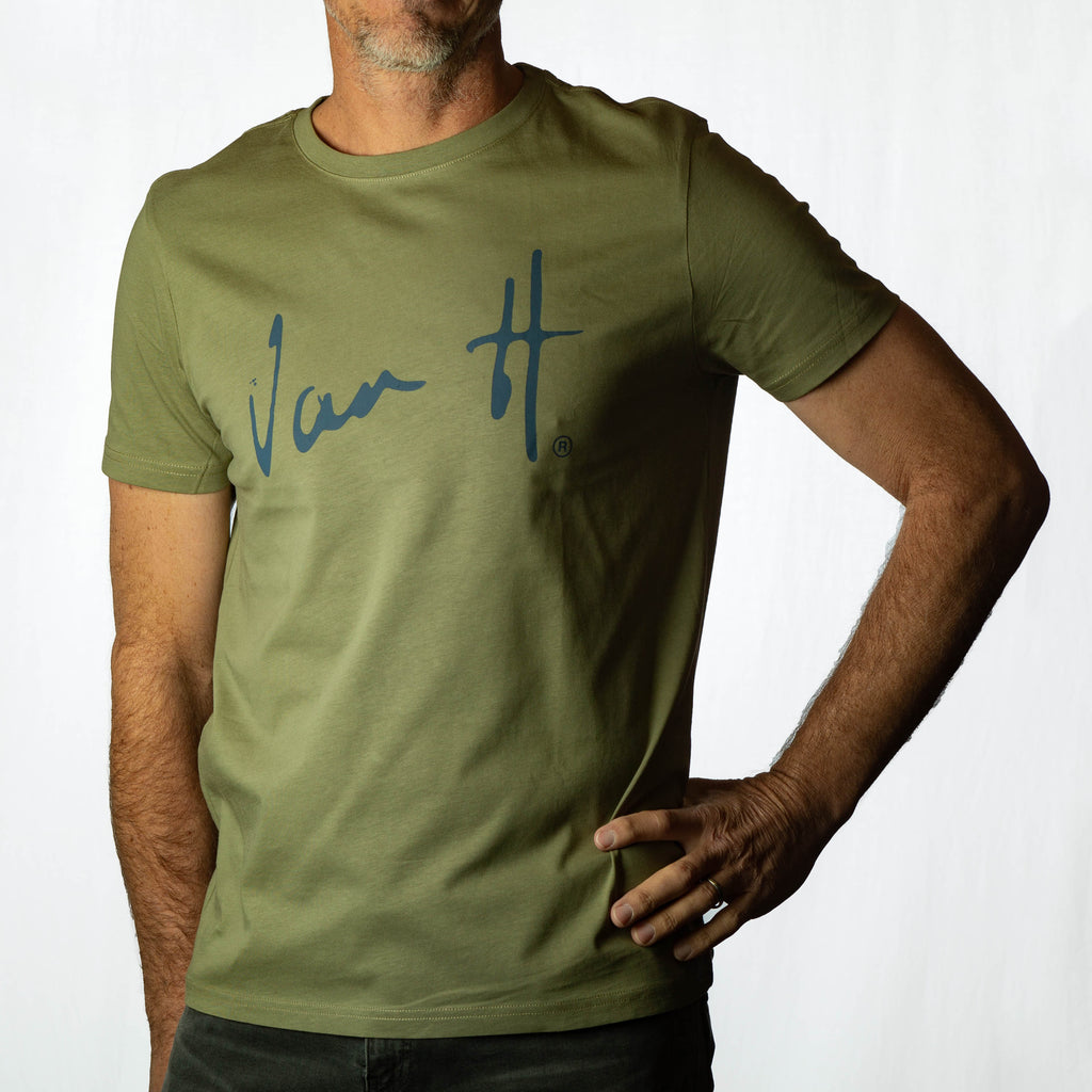 Men's Khaki Dusty Navy T-shirt