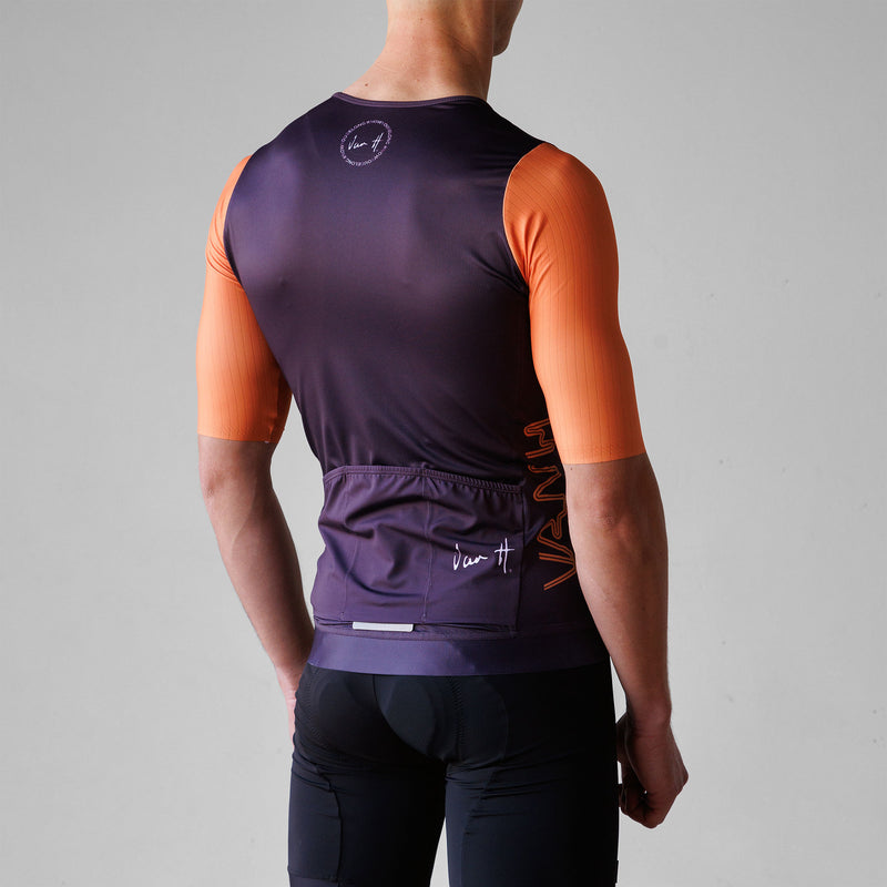 Purple Orange Sleeve Jersey