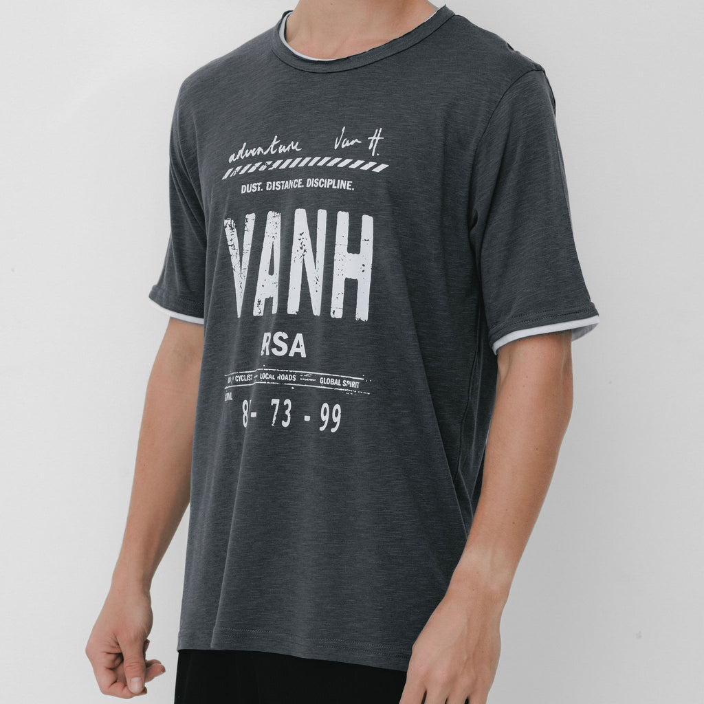 Mens Grey with White T-shirt