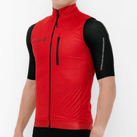 Mens Red All weather Gilet