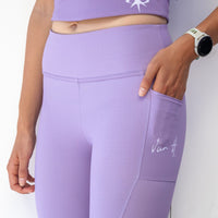 VanH Amethyst long running tights – detail view
