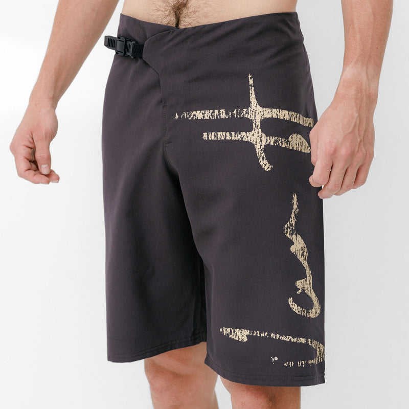 Mens brown surf short