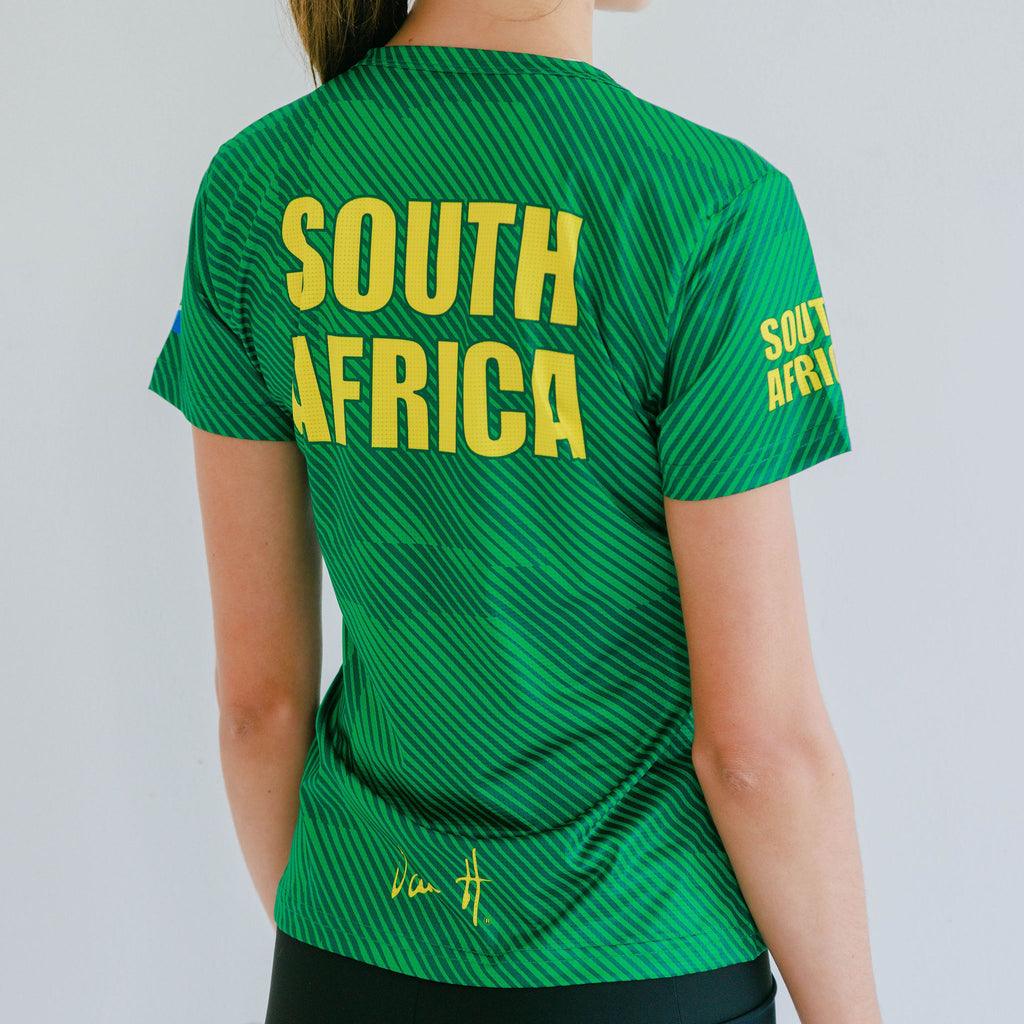 SA Green & Gold Supporter shirt Womens