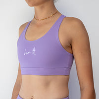 VanH Amethyst light support sports bra for women's running