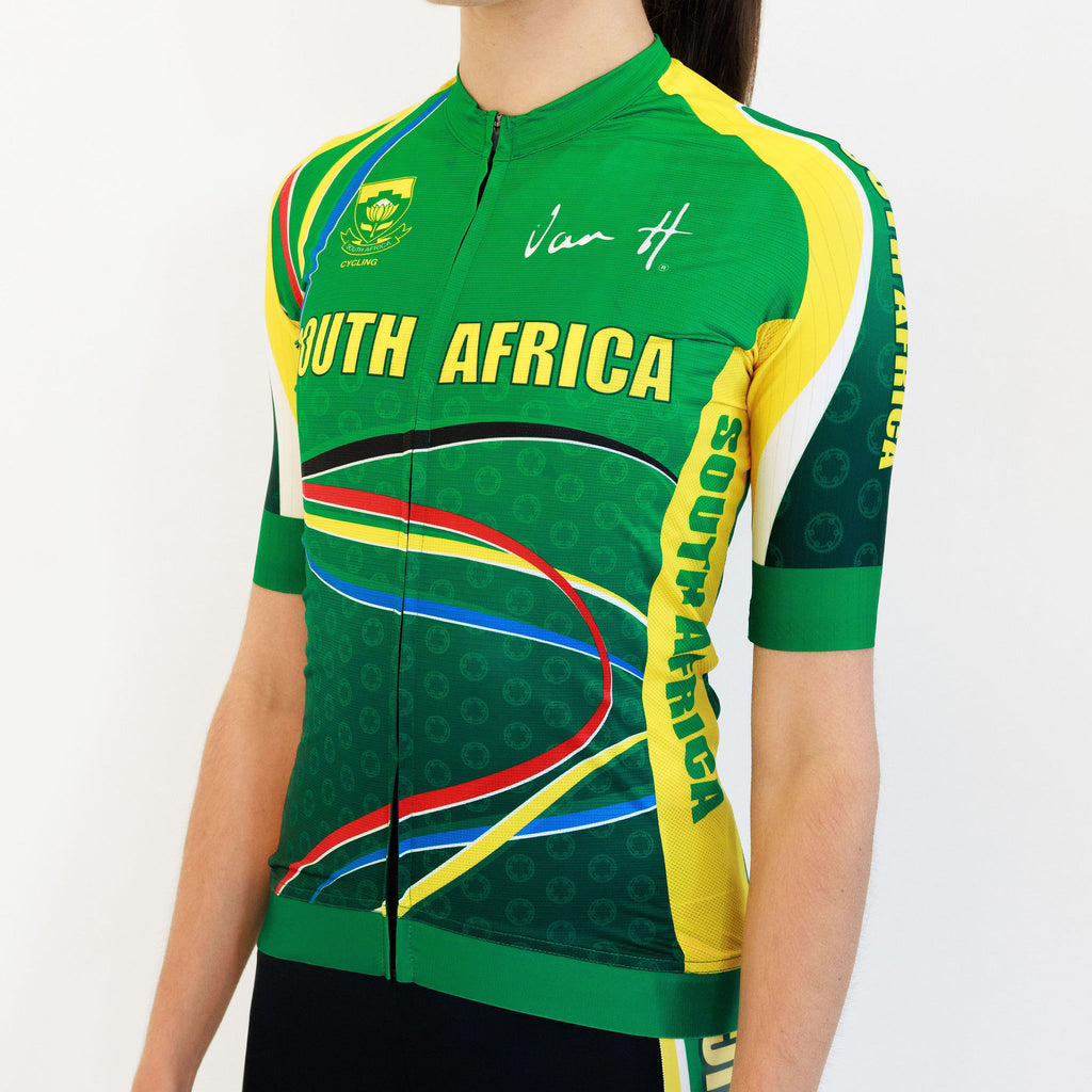 Womens SA Green & Gold Jersey