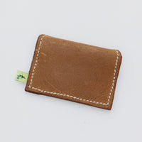 Fold over leather wallet