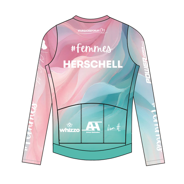 Femmes Turquoise Long Sleeve Jersey Womens