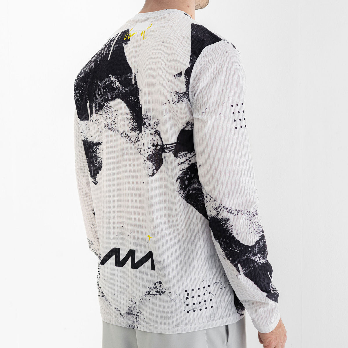 Static Long Sleeve Sport Shirt Mens