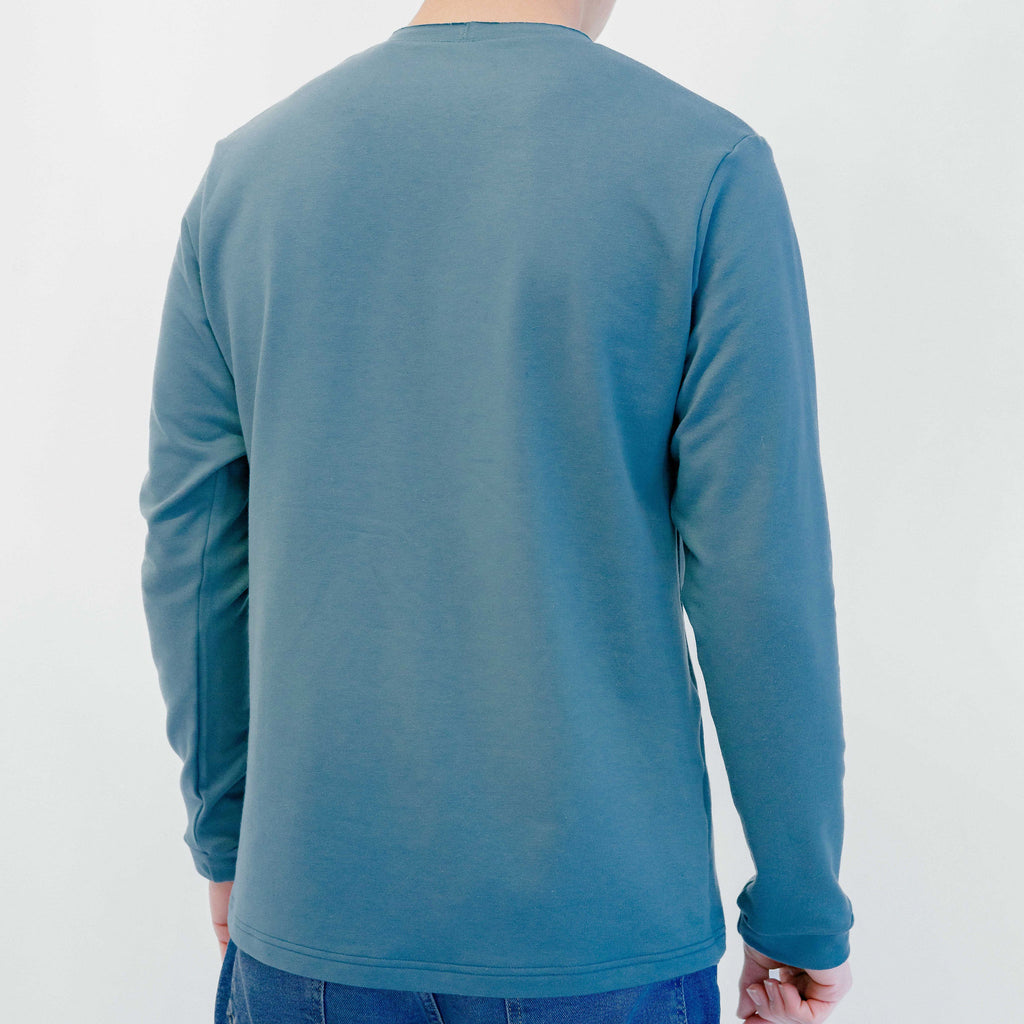 Mens Indigo long sleeve t-shirt