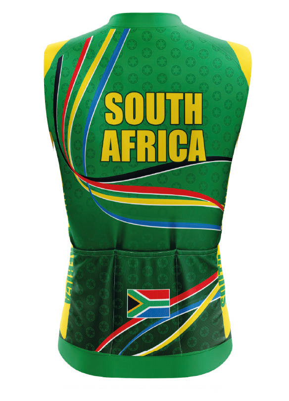 Mens SA Green & Gold Gilet