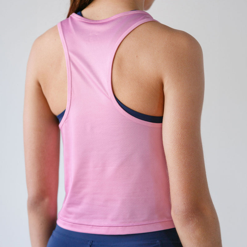 Womens Pink Boxy Vest