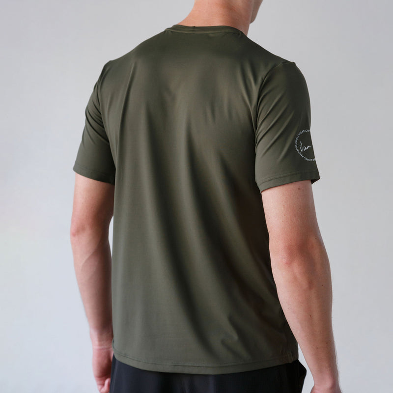 Mens Military Green Sport Shirt