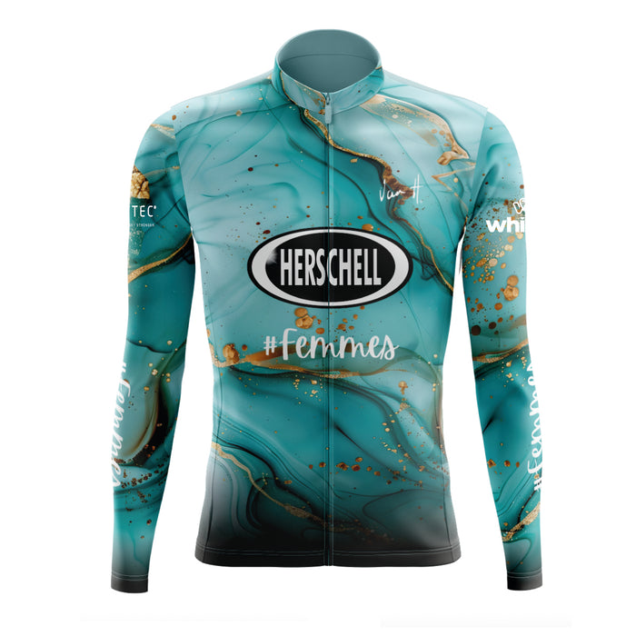 Femmes 2025 Marble Long Sleeve Jersey Womens