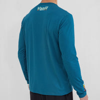 Mens Teal Retro Warm Up Top