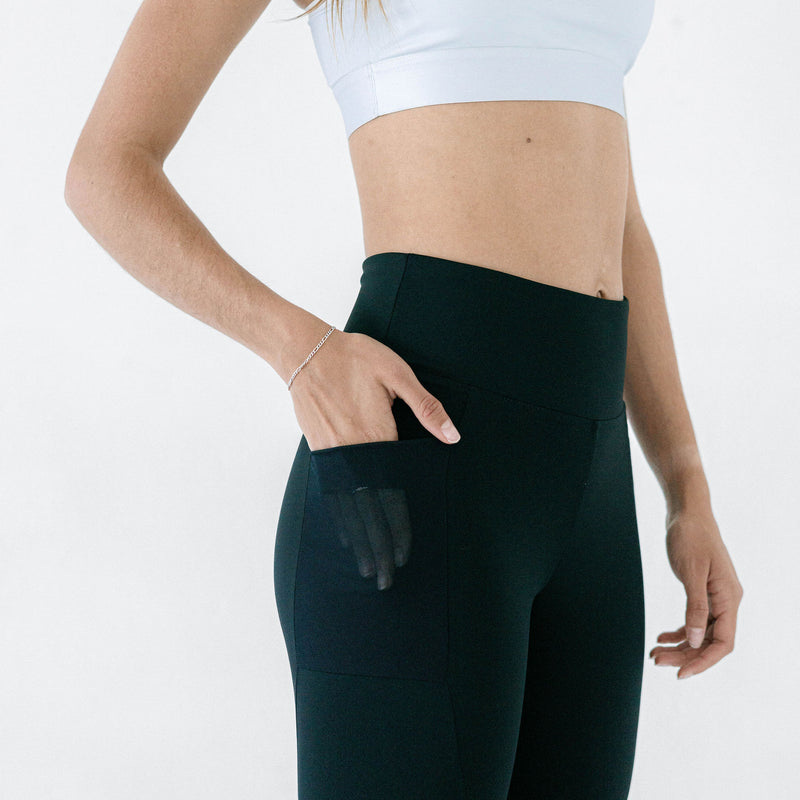 Black long tights with pocket