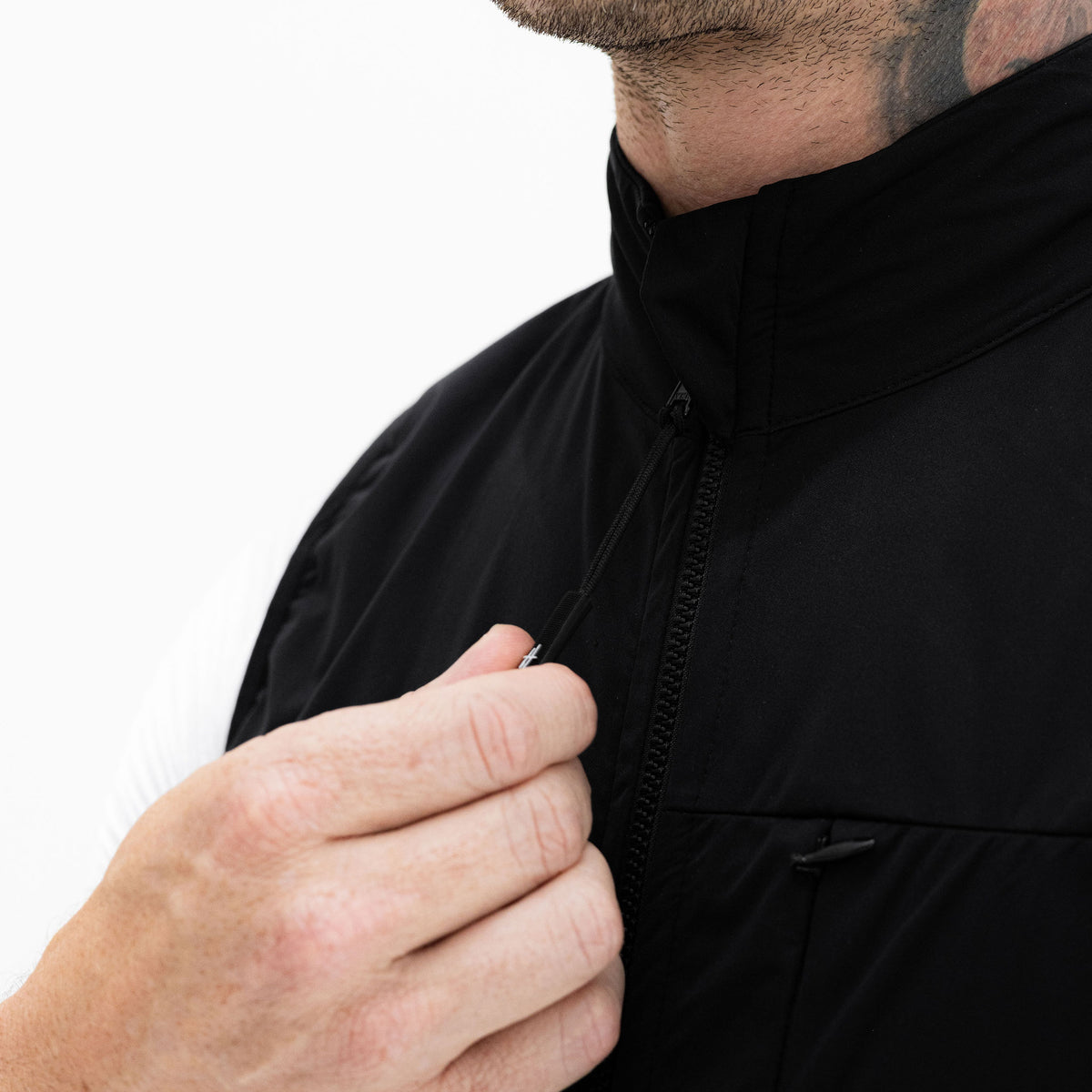 Mens Black All weather Gilet