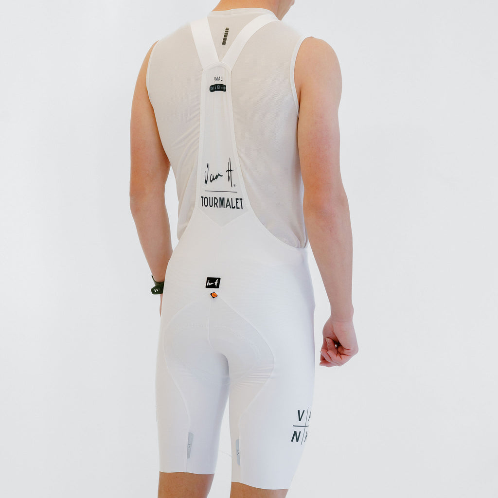 Mens White Tourmalet Bib