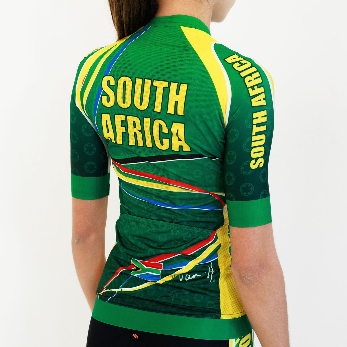 Womens SA Green & Gold Jersey