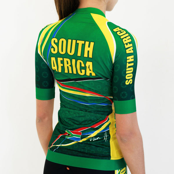 Womens SA Green & Gold Jersey