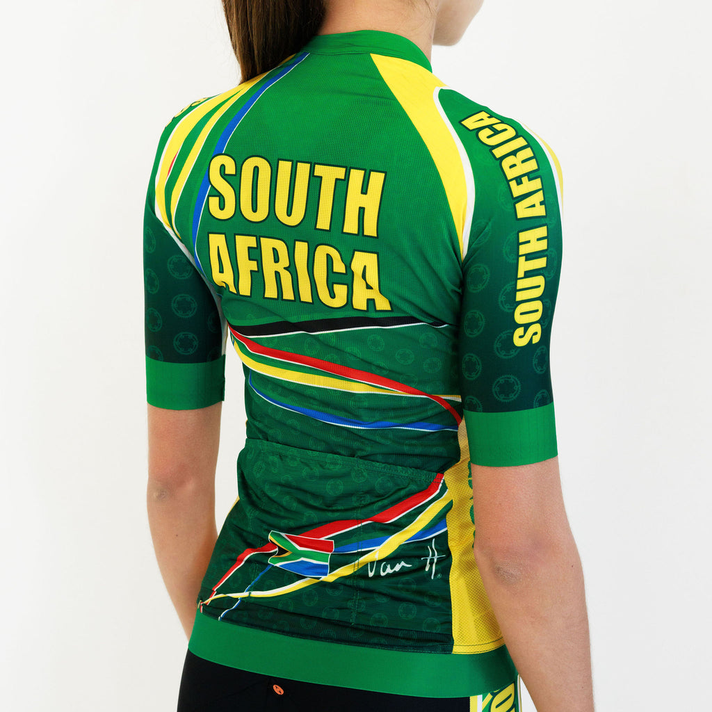 Womens SA Green & Gold Jersey