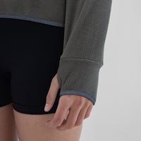 Womens Sage Polar Fleece Top