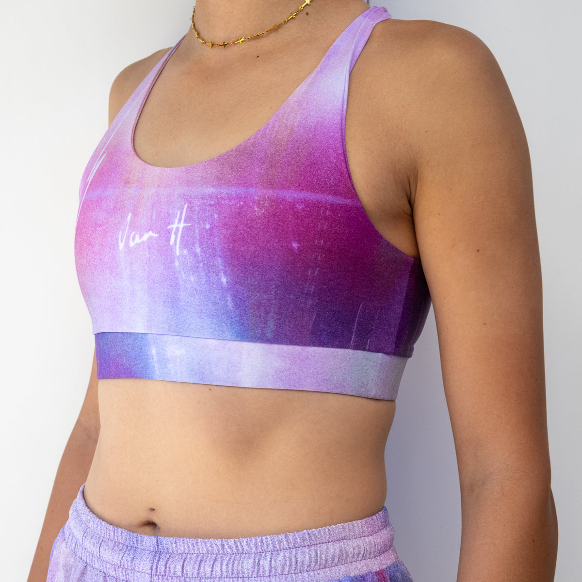 VanH Presto light support sports bra for women's running