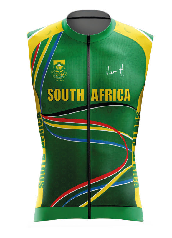 Womens SA Green and Gold Gilet