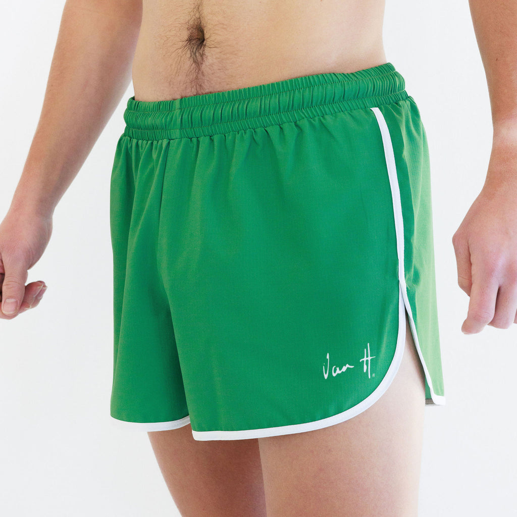 Mens Running shorts Green Pulse
