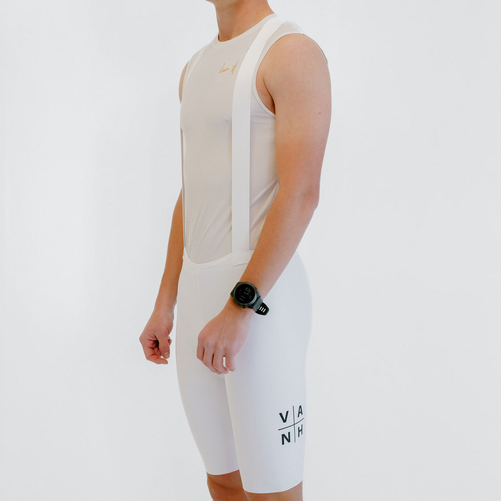 Mens White Tourmalet Bib