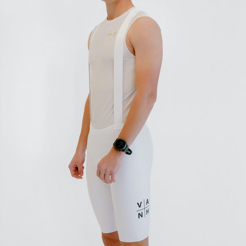 Mens White Tourmalet Bib