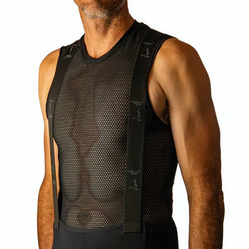 Mens Black mesh base layer