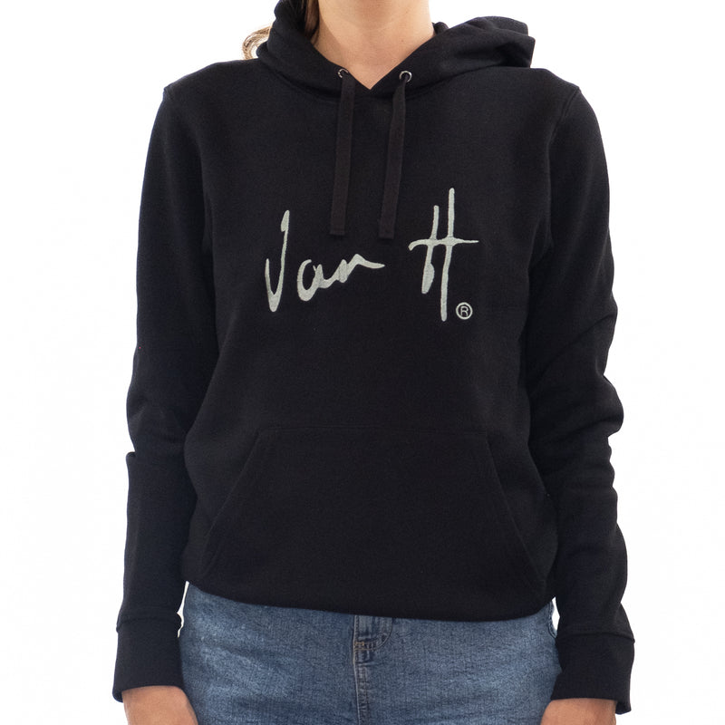 Black hoodie with Embroidered logo