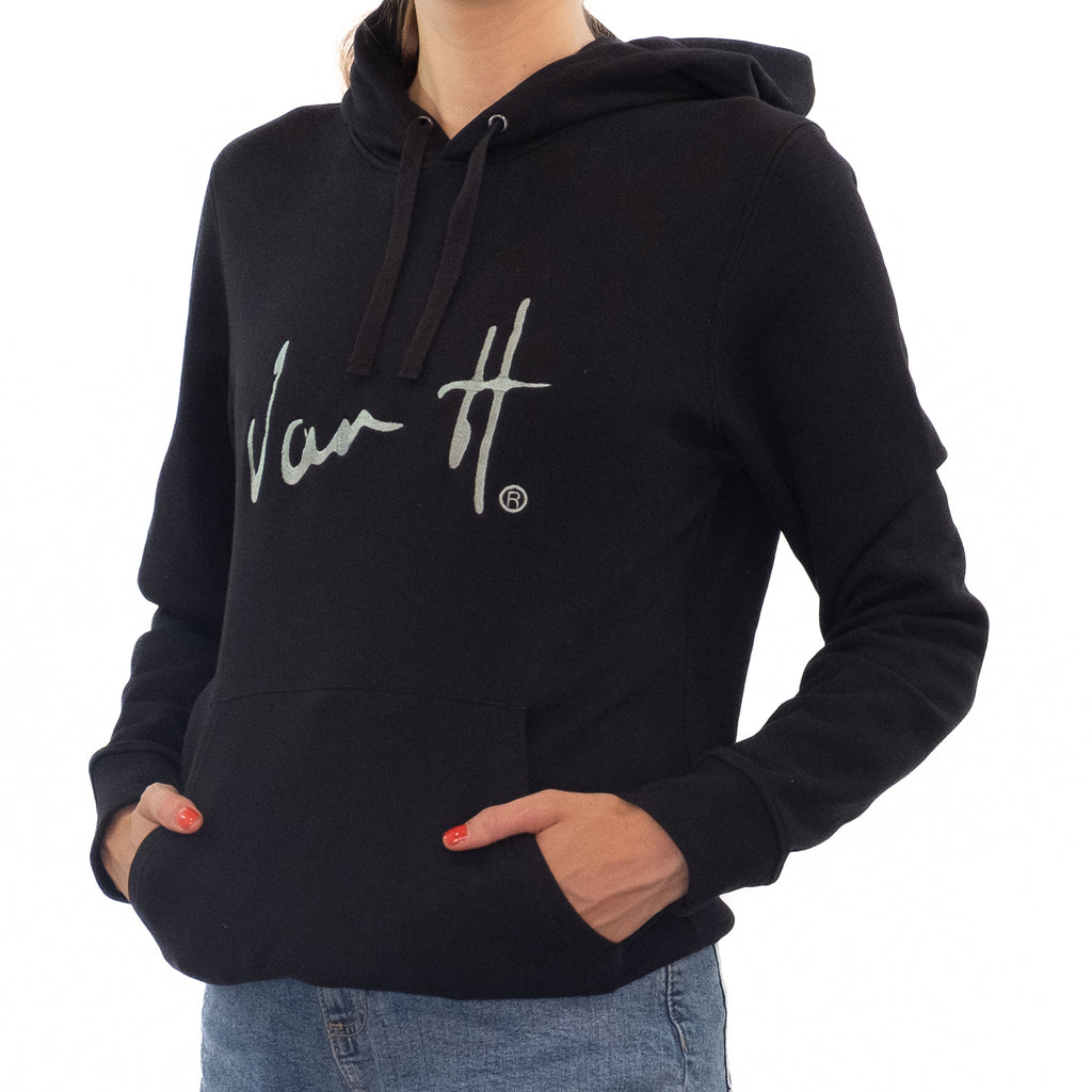 Black hoodie with Embroidered logo