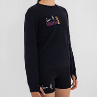 Womens Black Polar Fleece Top