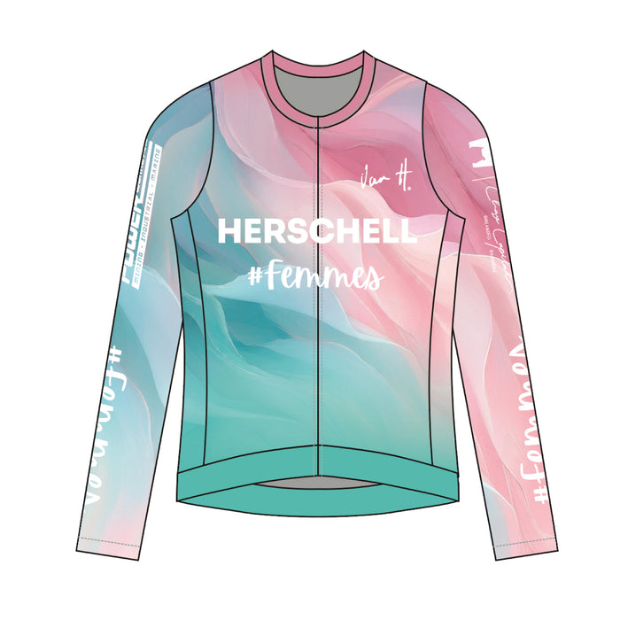 Femmes Turquoise Long Sleeve Jersey Mens