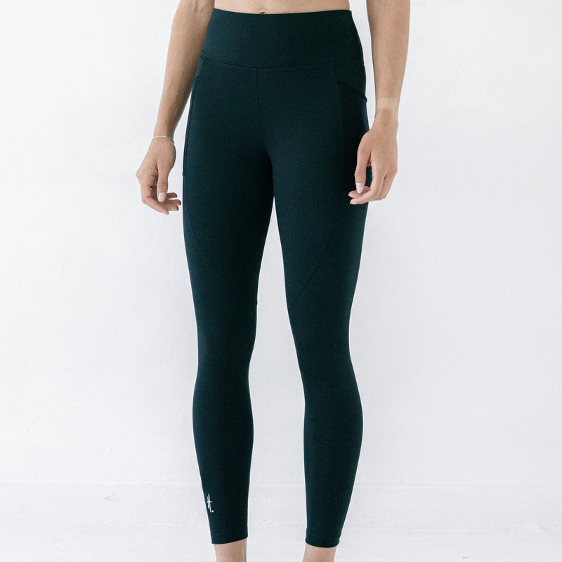 Black long tights with pocket