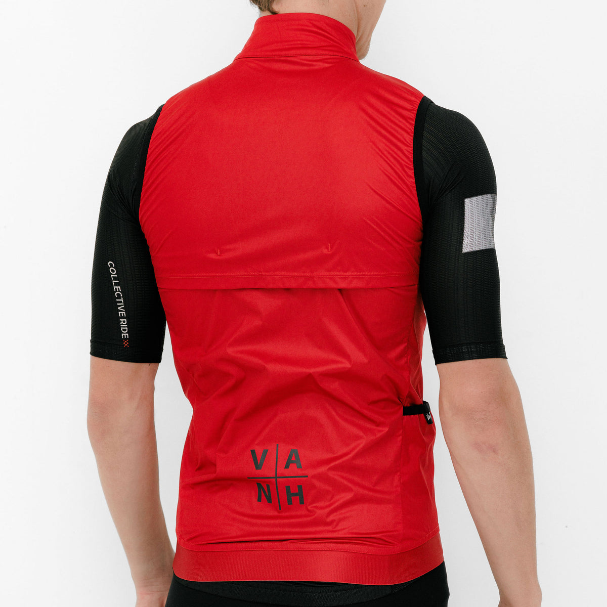 Mens Red All weather Gilet