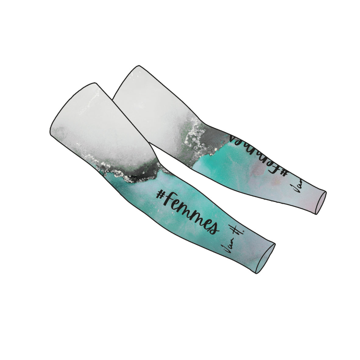 Femmes Grey UV sleeves