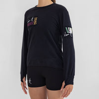 Womens Black Polar Fleece Top