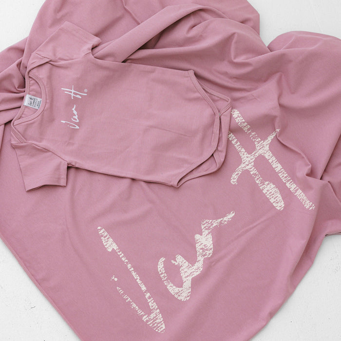 Pink Babygrow & blanket