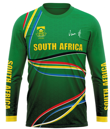 SA Green & Gold Trail Jersey Mens