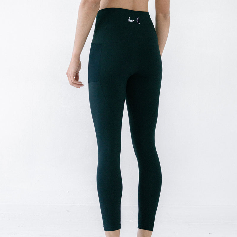 Black long tights with pocket
