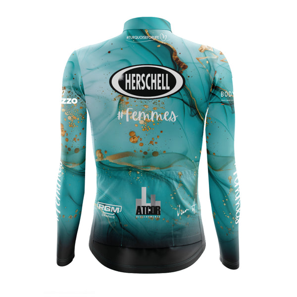 Femmes 2025 Marble Long Sleeve Jersey Womens